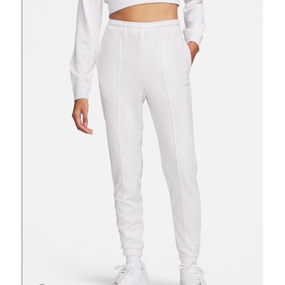 Nike Womens Phoenix Fleece High Rise Slim Joggers Grey Size 1X NEW MSRP $70